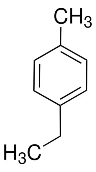 4-Ethyltoluene structure, CAS 622-96-8