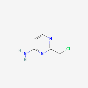 2-Chloromethyl-4-amino-pyrimidine structure, CAS 79651-35-7
