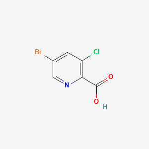 5-bromo-3-chloropyridine-2-carboxylicacid structure, CAS 1189513-51-6