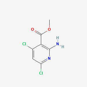 2-Amino-4,6-dichloro-nicotinicacidmethylester structure, CAS 1044872-40-3