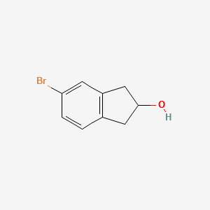 1H-Inden-2-ol,5-bromo-2,3-dihydro- structure, CAS 862135-61-3