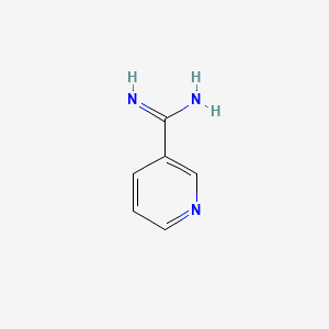 3-Pyridinecarboximidamide structure, CAS 23255-20-1