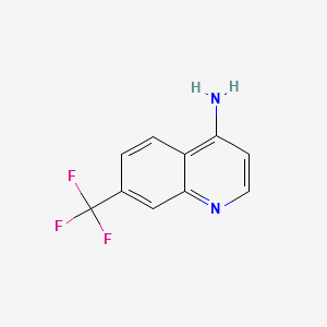 4-Amino-7-(trifluoromethyl)quinoline structure, CAS 243666-11-7