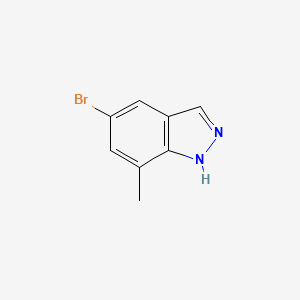 5-bromo-7-methyl-1H-indazole structure, CAS 1146637-09-3