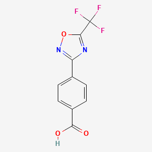 4-(5-(Trifluoromethyl)-1,2,4-oxadiazol-3-yl)benzoicacid structure, CAS 340736-76-7