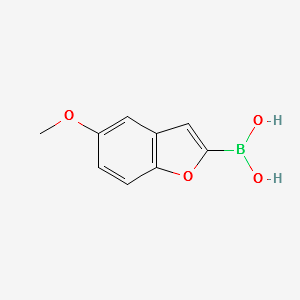 5-Methoxybenzofuran-2-boronicacid structure, CAS 551001-79-7