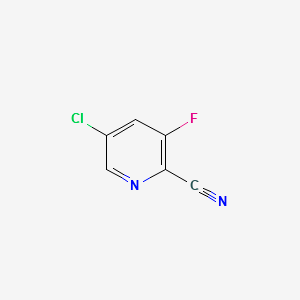 5-chloro-3-fluoropyridine-2-carbonitrile structure, CAS 207994-11-4