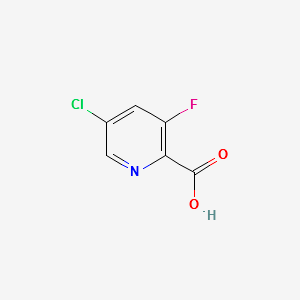 5-chloro-3-fluoropyridine-2-carboxylicacid structure, CAS 207994-08-9