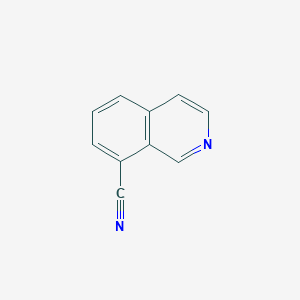 isoquinoline-8-carbonitrile structure, CAS 362606-11-9