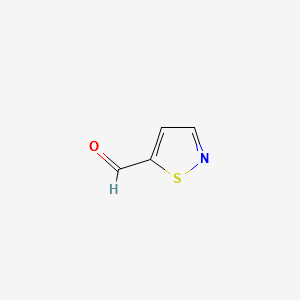 isothiazole-5-carbaldehyde structure, CAS 5242-57-9