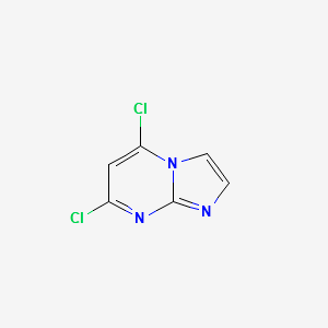 5,7-Dichloroimidazo[1,2-a]pyrimidine structure, CAS 57473-32-2