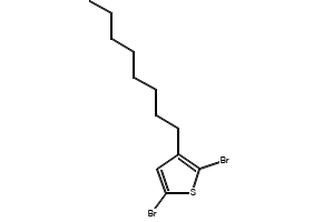 2,5-Dibromo-3-octylthiophene structure, CAS 149703-84-4