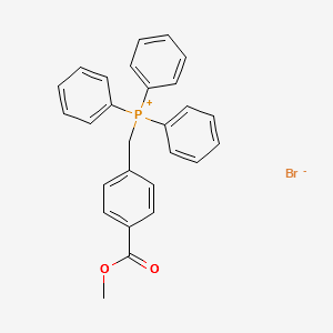 (4-Methoxycarbonylbenzyl)triphenylphosphoniumbromide structure, CAS 1253-46-9