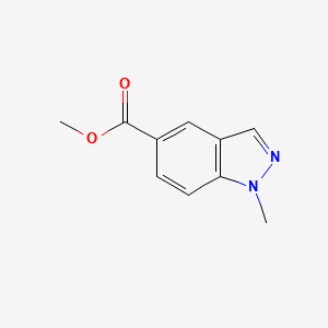 methyl1-methyl-1H-indazole-5-carboxylate structure, CAS 1092351-82-0