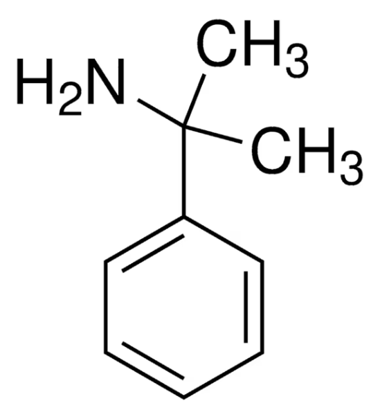 Cumylamine structure, CAS 585-32-0