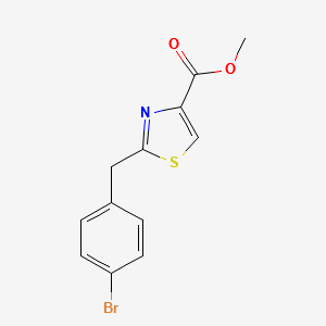 methyl2-(4-bromobenzyl)thiazole-4-carboxylate structure, CAS 885279-50-5