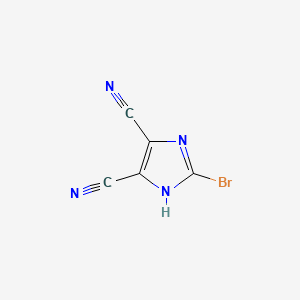 2-bromo-1H-imidazole-4,5-dicarbonitrile structure, CAS 50847-09-1