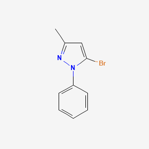 5-Bromo-3-methyl-1-phenylpyrazole structure, CAS 41327-15-5