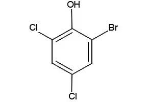 2-Bromo-4,6-dichlorophenol structure, CAS 4524-77-0