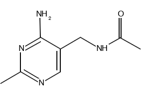 5-Acetamidomethyl-4-Amino-2-Methylpyrimidine structure, CAS 23676-63-3