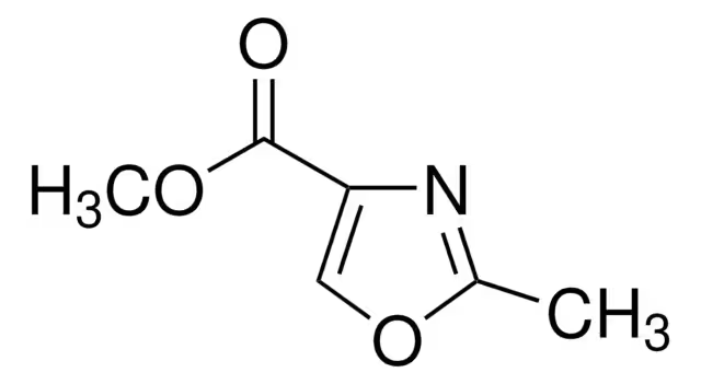 methyl2-methyloxazole-4-carboxylate structure, CAS 85806-67-3