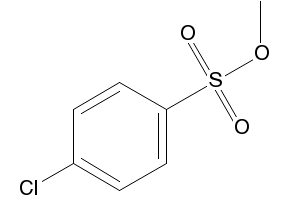 4-Chlorobenzene-sulfonmethyl-ester structure, CAS 15481-45-5