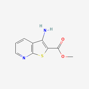 methyl3-aminothieno[2,3-b]pyridine-2-carboxylate structure, CAS 111042-89-8