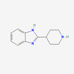 2-(4-piperidinyl)-1H-benzimidazole structure, CAS 38385-95-4