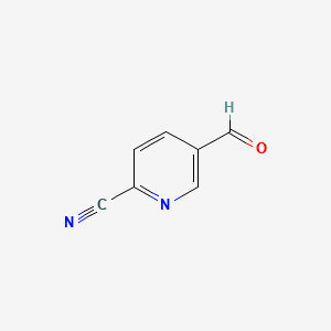 5-formylpyridine-2-carbonitrile structure, CAS 131747-68-7