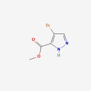 methyl4-bromo-1H-pyrazole-3-carboxylate structure, CAS 81190-89-8
