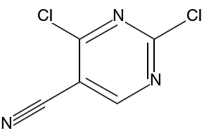 2,4-Dichloro-5-cyanopyrimidine structure, CAS 3177-24-0
