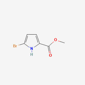 methyl5-bromo-1H-pyrrole-2-carboxylate structure, CAS 934-07-6
