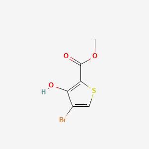 methyl4-bromo-3-hydroxythiophene-2-carboxylate structure, CAS 95201-93-7