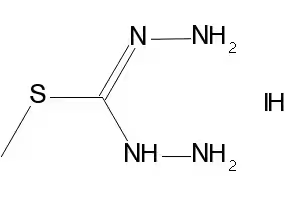 Methylhydrazine-1-carbohydrazonothioatehydroiodide structure, CAS 37839-01-3