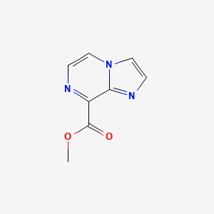 methylimidazo[1,2-a]pyrazine-8-carboxylate structure, CAS 850349-42-7