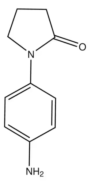 1-(4-Aminophenyl)-2-pyrrolidone structure, CAS 13691-22-0