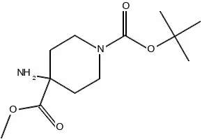 1-Boc-4-aminopiperidine-4-carboxylicacid structure, CAS 183673-71-4