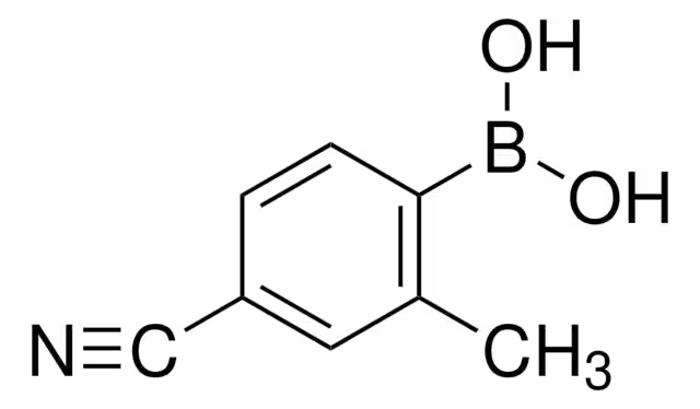 4-Cyano-2-methylphenylboronicacid structure, CAS 313546-18-8