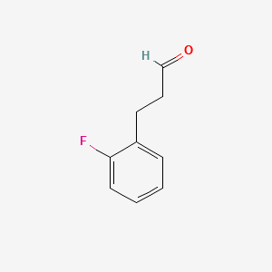 Benzenepropanal,2-fluoro- structure, CAS 175143-93-8