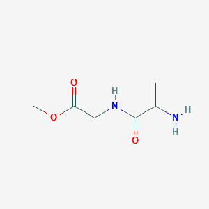 Glycine,alanyl-,methylester(9CI) structure, CAS 438002-26-7