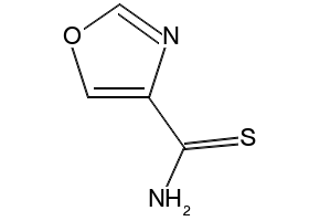 oxazole-4-carbothioamide structure, CAS 118802-31-6