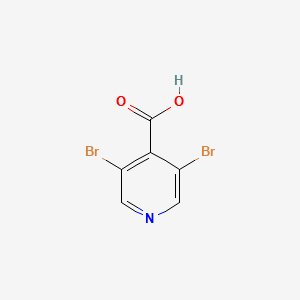 3,5-Dibromopyridine-4-carboxylicacid structure, CAS 13958-91-3
