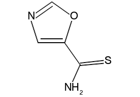 oxazole-5-carbothioamide structure, CAS 885274-32-8