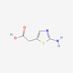 (2-Amino-thiazol-5-yl)-aceticacid structure, CAS 52454-66-7