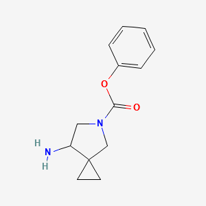 phenyl-7-amino-5-azaspiro[2.4]heptane-5-carboxylate structure, CAS 885272-23-1