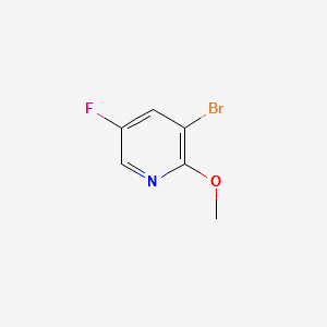 3-Bromo-5-fluoro-2-methoxypyridine structure, CAS 884494-81-9