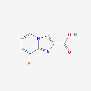 8-Bromo-imidazo[1,2-a]pyridine-2-carboxylicacid structure, CAS 1026201-45-5