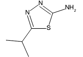 5-Isopropyl-[1,3,4]thiadiazol-2-ylamine structure, CAS 27115-74-8