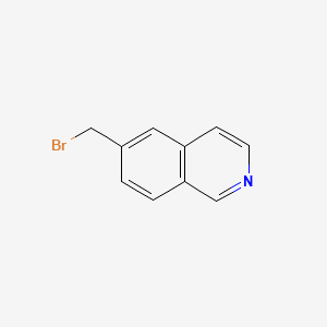 6-(bromomethyl)isoquinoline structure, CAS 752183-00-9