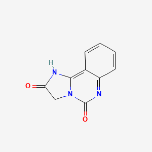 Imidazo(1,2-C)quinazoline-2,5(3H,6H)-Dione structure, CAS 78754-92-4